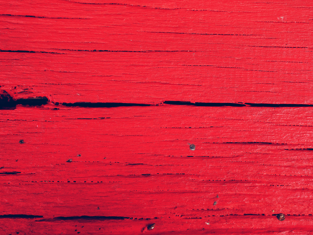 Red Wooden Surface